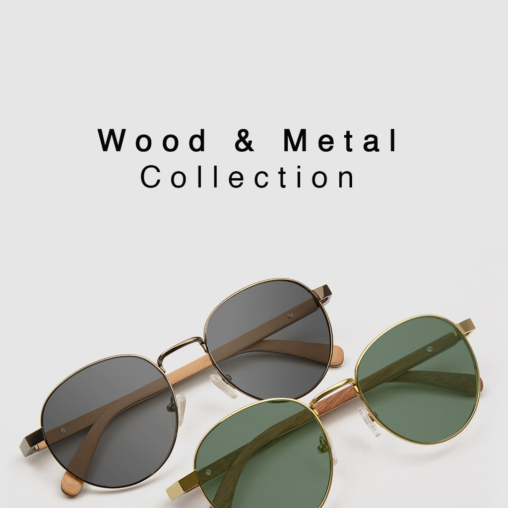 Wood & Metal Sunglasses
