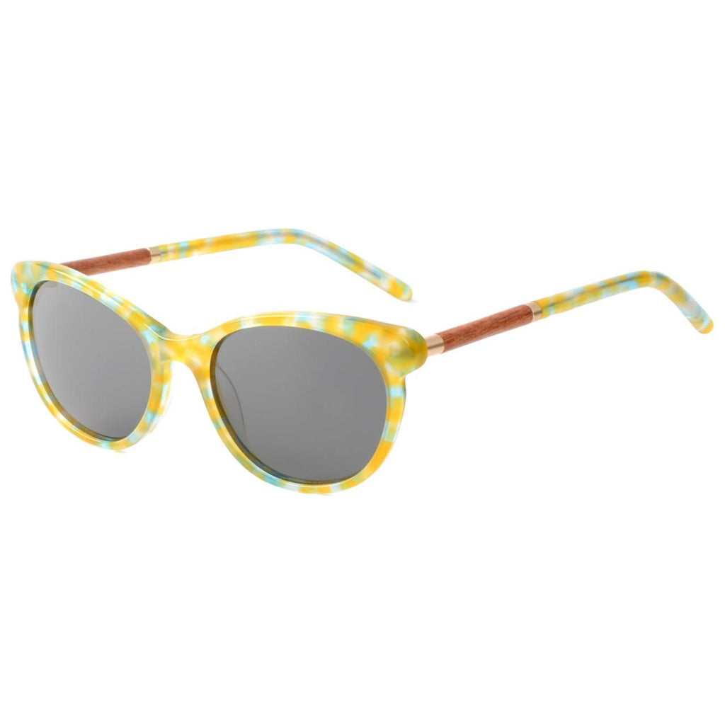 Lizzy - Small Acetate & Wood Sunglasses