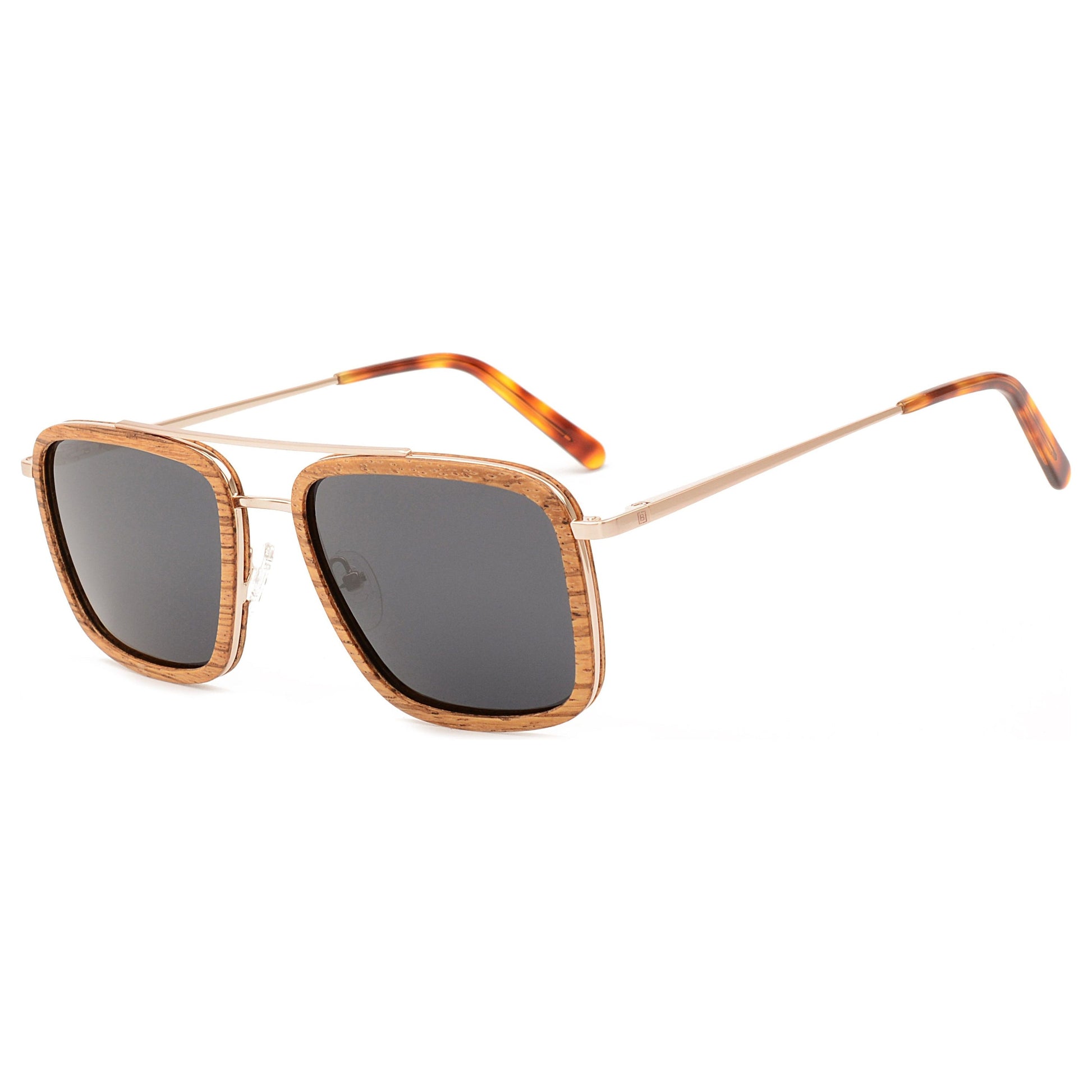 Max - Metal & Wood Sunglasses