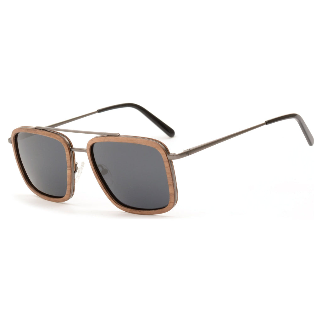Max - Metal & Wood Sunglasses